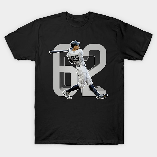 Aaron Judge Home Run Champ 62 Yankees T-Shirt by GAMAS Threads